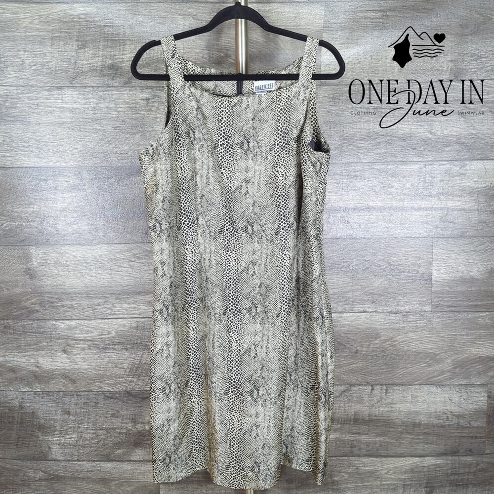 Robbie Bee Silk Sleeveless Mini Dress Size 14